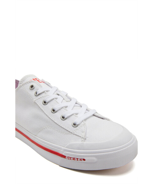 DIESEL（ディーゼル）の「メンズ キャンバス ローカット スニーカー（スニーカー・メンズ・ホワイト/ブラック・42/40/44/41/43）」の7枚目の写真
