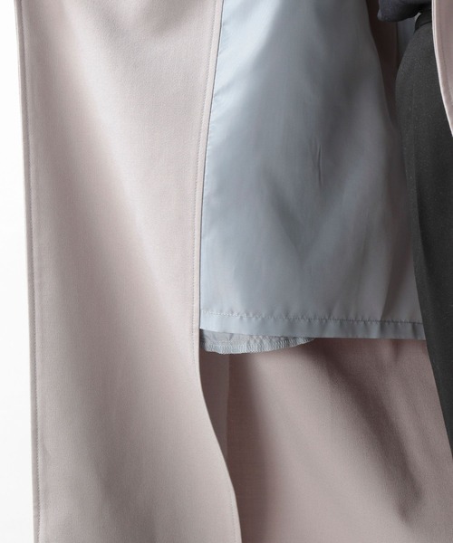 RAGEBLUE（レイジブルー）の「TRストレッチ/ロングジレトレンチコート/260969（トレンチコート・メンズ・グレー/ブラック・FREE）」の12枚目の写真