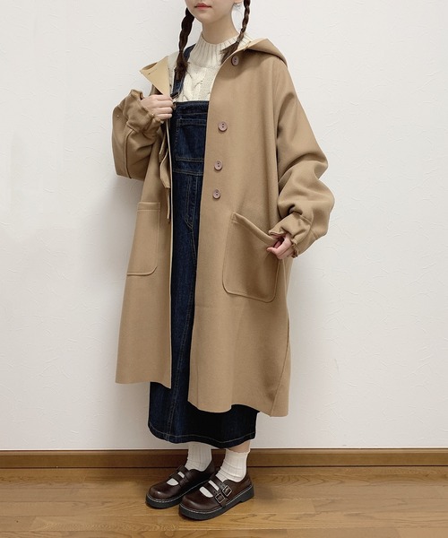 Cham.(チャム)の「デニムサロペット(サロペット/オーバーオール・レディース・インディゴブルー・F)」の5枚目の写真