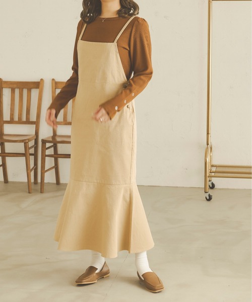 Ambre Neige（アンブルネージュ）の「袖スリットボタントップス／【WEB/EC限定商品】（Tシャツ/カットソー・レディース・ダークブラウン/ベージュ/アイボリー・FREE）」の12枚目の写真