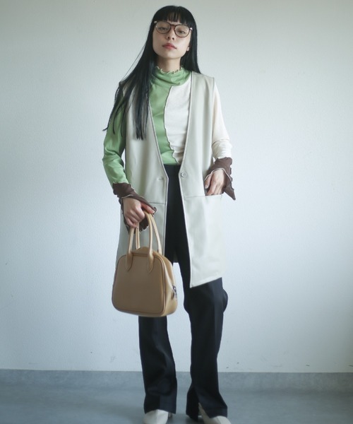 spoon store（スプーンストア）の「フェイクレザーベスト（ベスト・レディース・ブラック/グレー系その他・フリー）」の14枚目の写真