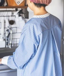 studio CLIP | 【速乾/接触冷感/マシーンウォッシャブル/お手入れ楽】バンドカラーシャツワンピース(ワンピース)