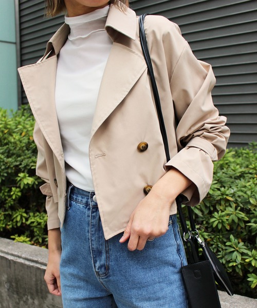 MLI'A（エムリア）の「2WAY／トレンチコート（トレンチコート・レディース・ベージュ/ライトベージュ/ライトカーキ/イエロー・M）」の16枚目の写真