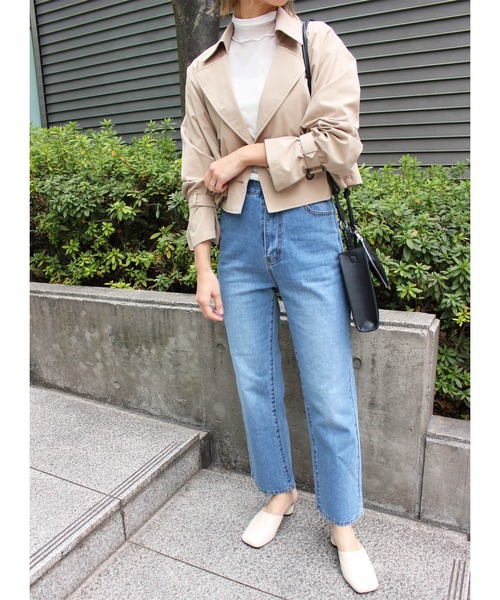 MLI'A（エムリア）の「2WAY／トレンチコート（トレンチコート・レディース・ベージュ/ライトベージュ/ライトカーキ/イエロー・M）」の17枚目の写真