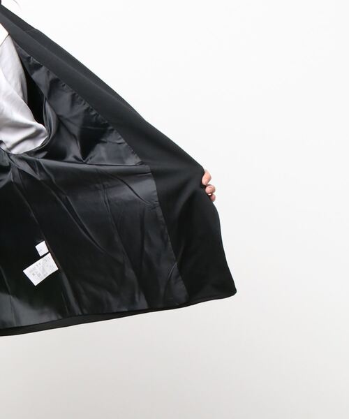 notch.（ノッチ）の「テーラードジャケット＆タックパンツ（セットアップ・レディース・ブラック/ベージュ・M/TM）」の3枚目の写真