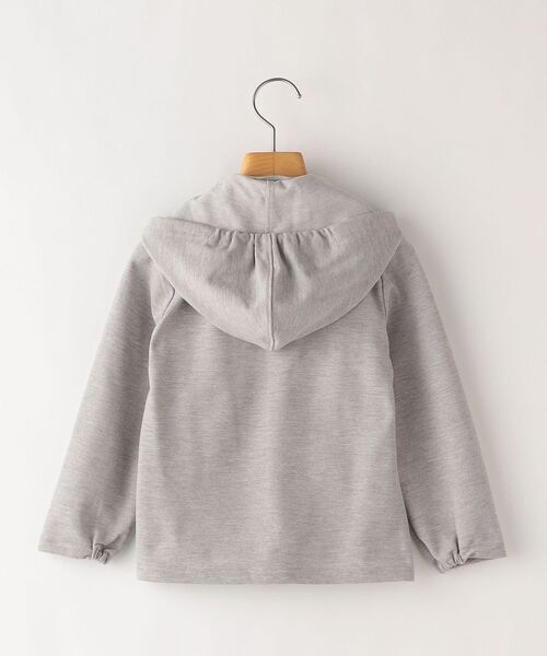 SHIPS（シップス）の「SHIPS KIDS:＜速乾加工・UVカット＞フード ジップ パーカー(100～130cm)（パーカー・キッズ・グレー/オフホワイト・100/120/130/110）」の12枚目の写真