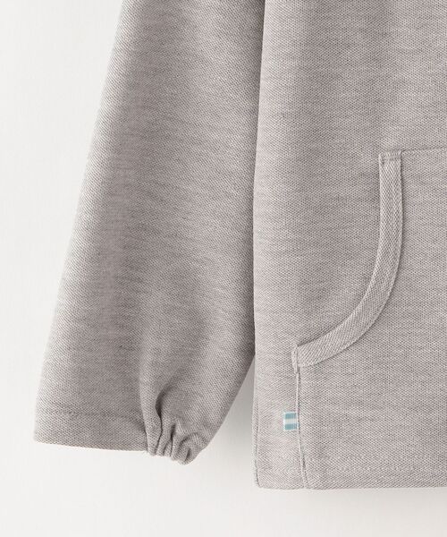 SHIPS（シップス）の「SHIPS KIDS:＜速乾加工・UVカット＞フード ジップ パーカー(100～130cm)（パーカー・キッズ・グレー/オフホワイト・100/120/130/110）」の14枚目の写真