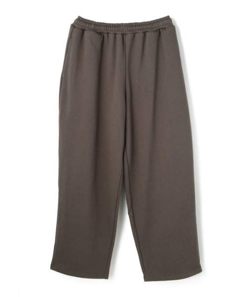 WHITELAND（ホワイトランド）の「WHITELAND/ホワイトランド/WIDE SWEAT PANTS/ワイドスウェットパンツ（スウェットパンツ・レディース・チャコール/ホワイト・FREE）」の2枚目の写真