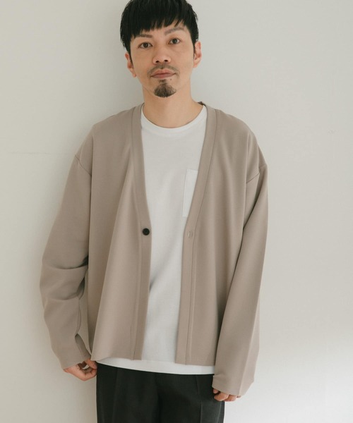 ITEMS URBANRESEARCH(アイテムズ アーバンリサーチ)の「ポンチ クルーネックポケットTシャツ(Tシャツ/カットソー・メンズ・オフホワイト/ブラック/ブラウン・LARGE/MEDIUM)」の9枚目の写真