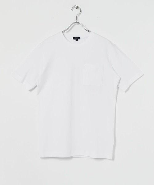 ITEMS URBANRESEARCH(アイテムズ アーバンリサーチ)の「ポンチ クルーネックポケットTシャツ(Tシャツ/カットソー・メンズ・オフホワイト/ブラック/ブラウン・LARGE/MEDIUM)」の18枚目の写真