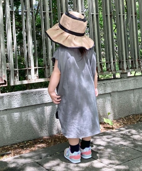 CIAOPANIC TYPY（チャオパニックティピー）の「【追加販売決定！】【KIDS】ジュートプリーツハット（ハット・キッズ・ベージュ/ブラウン・ONE SIZE）」の22枚目の写真