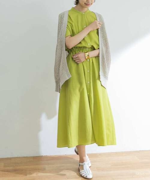 ルミネ立川店限定商品リネンしすぐギャザーパンツ チャコール 2025年