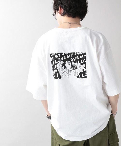 RAGEBLUE(レイジブルー)の「【UCA/ユカ】コラボプリントTシャツ(Tシャツ/カットソー・メンズ・ブラック/ホワイト系その他2/イエロー/ホワイト系その他3/グリーン・MEDIUM/LARGE)」の2枚目の写真