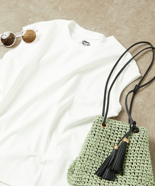 FREAK'S STORE(フリークスストア)の「【WEB限定】ノースリーブTシャツ(Tシャツ/カットソー・レディース・ブラック/オフホワイト/ナチュラル/マスタード/グレー/ベージュ/ブラウン/レッド/ブルー/ストライプ/ピンク・フリ-)」の13枚目の写真