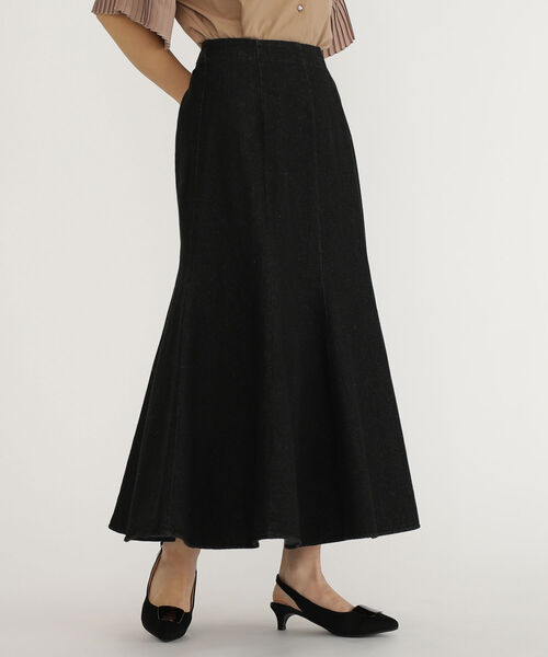 BEAMS HEART（ビームスハート）の「BEAMS HEART / デニム マーメイド スカート（スカート・レディース・インディゴブルー/ホワイト系その他5/ブルー系その他4・FREE）」の3枚目の写真