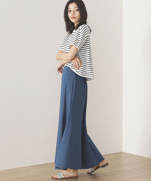 BEAMS HEART（ビームスハート）の「BEAMS HEART / デニム マーメイド スカート（スカート・レディース・インディゴブルー/ホワイト系その他5/ブルー系その他4・FREE）」の10枚目の写真