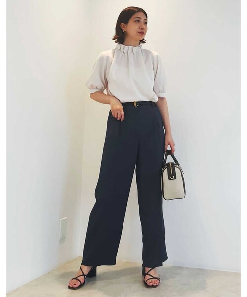 N.（N. Natural Beauty Basic）（エヌエヌナチュラルビューティーベーシック）の「【S Size Line】◆ウォッシャブルストレートパンツ（その他パンツ・レディース・ベージュ/グレー/グリーン・SMALL/MEDIUM）」の21枚目の写真