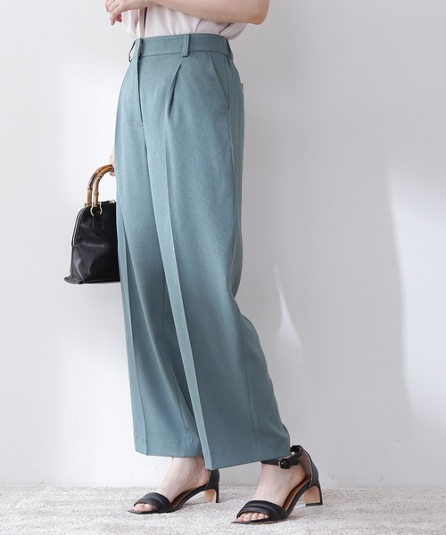 N.（N. Natural Beauty Basic）（エヌエヌナチュラルビューティーベーシック）の「【S Size Line】◆ウォッシャブルストレートパンツ（その他パンツ・レディース・ベージュ/グレー/グリーン・SMALL/MEDIUM）」の9枚目の写真