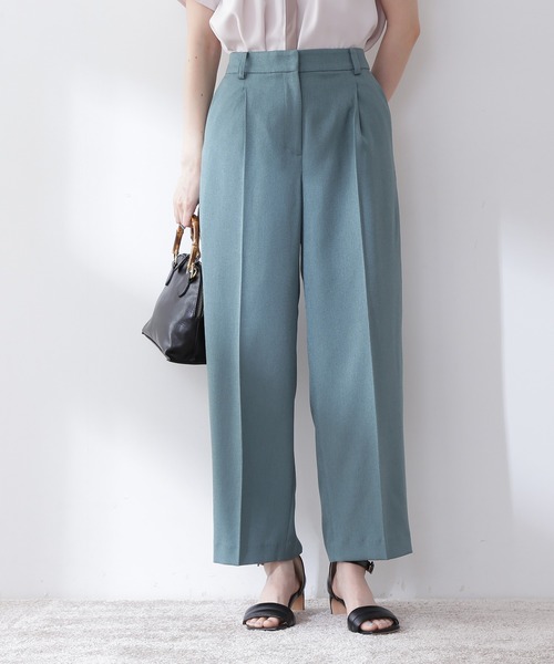 N.（N. Natural Beauty Basic）（エヌエヌナチュラルビューティーベーシック）の「【S Size Line】◆ウォッシャブルストレートパンツ（その他パンツ・レディース・ベージュ/グレー/グリーン・SMALL/MEDIUM）」の4枚目の写真