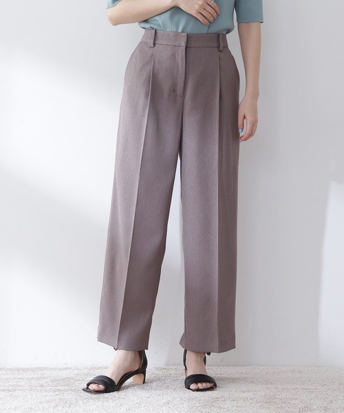 N.（N. Natural Beauty Basic）（エヌエヌナチュラルビューティーベーシック）の「【S Size Line】◆ウォッシャブルストレートパンツ（その他パンツ・レディース・ベージュ/グレー/グリーン・SMALL/MEDIUM）」の13枚目の写真