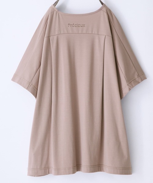 n'OrLABEL(ノアールレーベル)の「『グラフィカルロゴTシャツ』(Tシャツ/カットソー・レディース・ブラック/パープル/オフホワイト/ピンクベージュ・FREE)」の9枚目の写真
