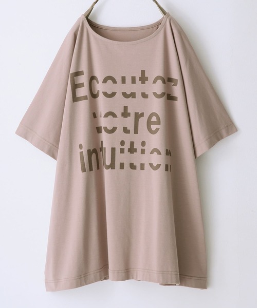 n'OrLABEL(ノアールレーベル)の「『グラフィカルロゴTシャツ』(Tシャツ/カットソー・レディース・ブラック/パープル/オフホワイト/ピンクベージュ・FREE)」の12枚目の写真