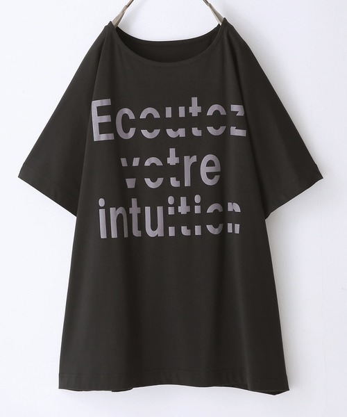 n'OrLABEL(ノアールレーベル)の「『グラフィカルロゴTシャツ』(Tシャツ/カットソー・レディース・ブラック/パープル/オフホワイト/ピンクベージュ・FREE)」の15枚目の写真