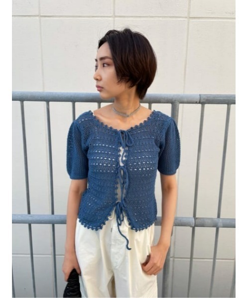 美品マウジー M_ CROCHET TOP CROCHET トップス - メルカリ