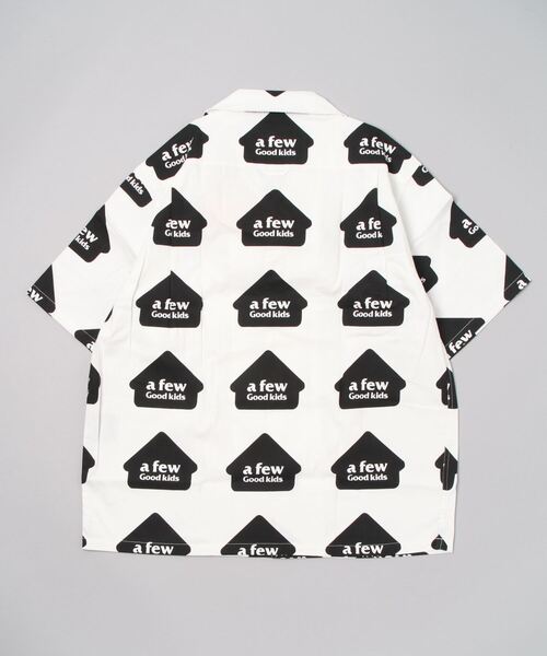 A FEW GOOD KIDS（ア フュー グッド キッズ）の「【A FEW GOOD KIDS(AFGK)/エーエフジーケー】House Logo Shirt/家 ハウス 柄 シャツ ロゴ（シャツ/ブラウス・メンズ・ホワイト/オレンジ・M/L）」の8枚目の写真
