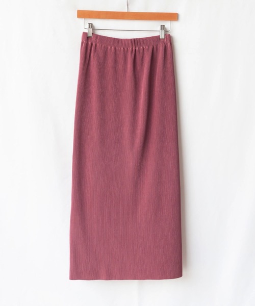 me+em select（ミームセレクト）の「【 新色追加１２色展開  / セルフカット 】ハイウエストロングプリーツタイトスカート（スカート・レディース・ブラック/オレンジ/グリーン/アイボリー/グリーン系その他/ピンク系その他/ダークグリーン/テラコッタ/マスタード/ライム/ブルー系その他/ピンク系その他2・MEDIUM）」の14枚目の写真