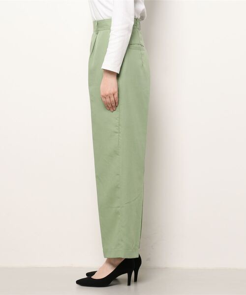 Te chichi（テチチ）の「リネン混ワイドパンツ（その他パンツ・レディース・イエロー/グリーン/ベージュ・SMALL/MEDIUM）」の4枚目の写真