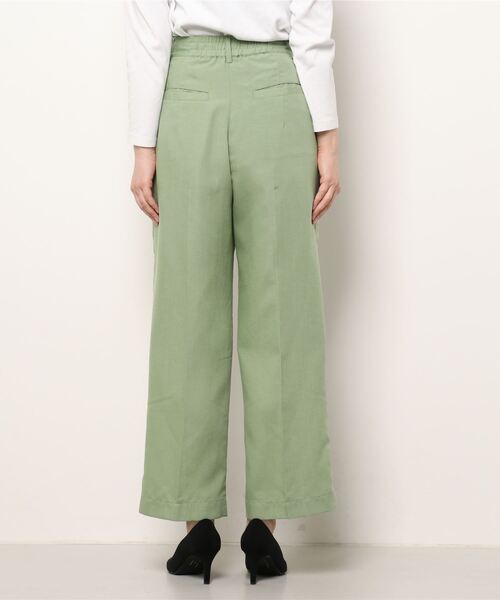 Te chichi（テチチ）の「リネン混ワイドパンツ（その他パンツ・レディース・イエロー/グリーン/ベージュ・SMALL/MEDIUM）」の5枚目の写真