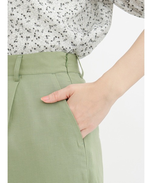 Te chichi（テチチ）の「リネン混ワイドパンツ（その他パンツ・レディース・イエロー/グリーン/ベージュ・SMALL/MEDIUM）」の10枚目の写真