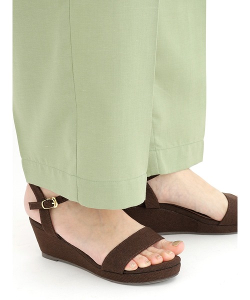 Te chichi（テチチ）の「リネン混ワイドパンツ（その他パンツ・レディース・イエロー/グリーン/ベージュ・SMALL/MEDIUM）」の9枚目の写真