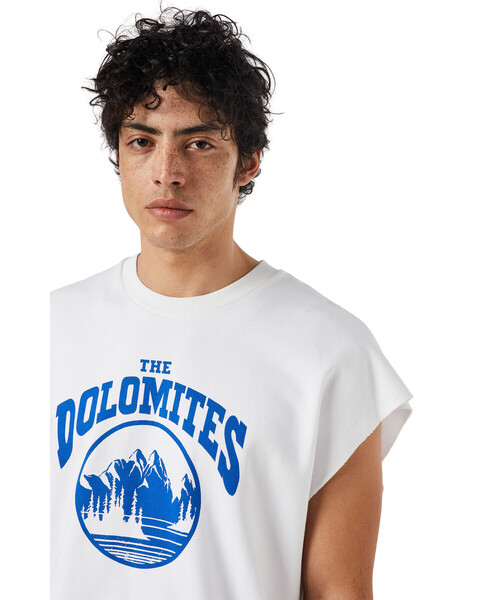 DIESEL（ディーゼル）の「メンズ スウェット ノースリーブ（スウェット・メンズ・ホワイト・SMALL/MEDIUM/X-LARGE/XX-LARGE/X-SMALL/LARGE）」の3枚目の写真