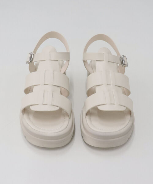 fredy emue（フレディエミュ）の「トラックソールオープングルカサンダル（サンダル・レディース・ブラック/キナリ・MEDIUM/LARGE）」の19枚目の写真