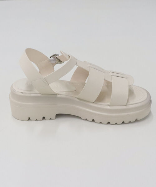 fredy emue（フレディエミュ）の「トラックソールオープングルカサンダル（サンダル・レディース・ブラック/キナリ・MEDIUM/LARGE）」の14枚目の写真