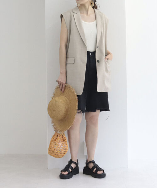 fredy emue（フレディエミュ）の「トラックソールオープングルカサンダル（サンダル・レディース・ブラック/キナリ・MEDIUM/LARGE）」の9枚目の写真