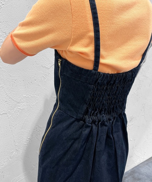 apres jour mignon（アプレジュールミニョン）の「デニムマーメイドキャミワンピース【ZOZOTOWN限定アイテム】（ワンピース・レディース・ブラック/ブルー系その他2・SMALL/X-LARGE/MEDIUM）」の7枚目の写真