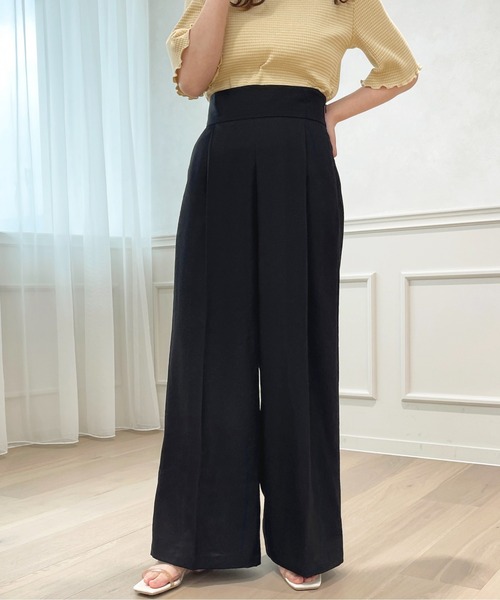 apres jour（アプレジュール）の「【セットアップ可能】ワイドパンツ【ZOZOTOWN限定アイテム】（その他パンツ・レディース・ブラック/ベージュ/ミント・X-LARGE/フリー）」の6枚目の写真