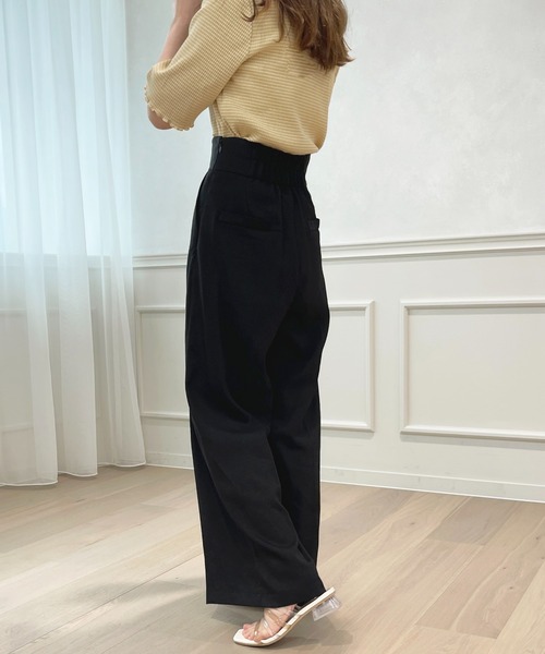 apres jour（アプレジュール）の「【セットアップ可能】ワイドパンツ【ZOZOTOWN限定アイテム】（その他パンツ・レディース・ブラック/ベージュ/ミント・X-LARGE/フリー）」の7枚目の写真