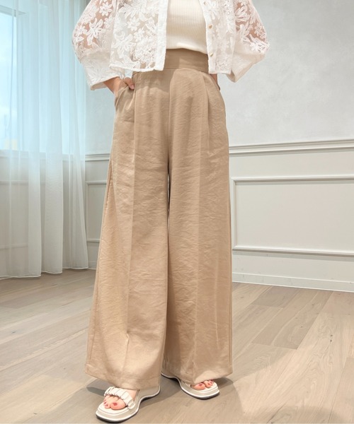 apres jour（アプレジュール）の「【セットアップ可能】ワイドパンツ【ZOZOTOWN限定アイテム】（その他パンツ・レディース・ブラック/ベージュ/ミント・X-LARGE/フリー）」の13枚目の写真