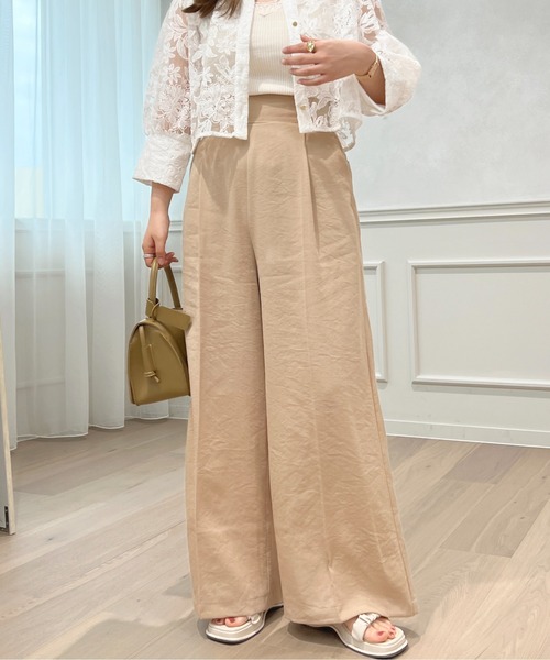 apres jour（アプレジュール）の「【セットアップ可能】ワイドパンツ【ZOZOTOWN限定アイテム】（その他パンツ・レディース・ブラック/ベージュ/ミント・X-LARGE/フリー）」の14枚目の写真