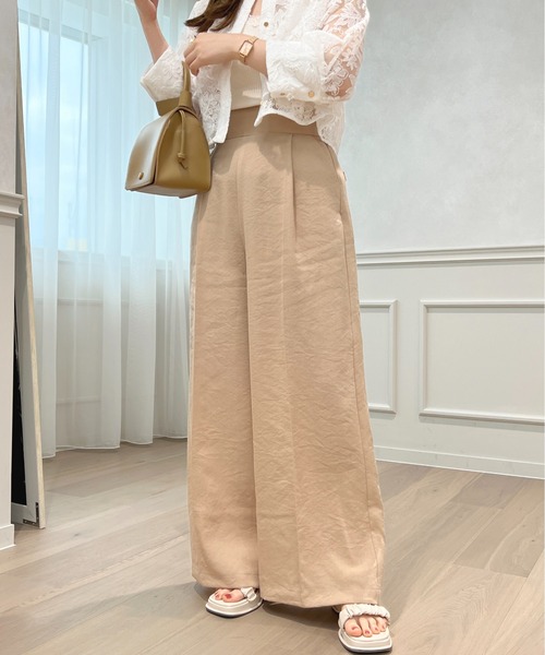 apres jour（アプレジュール）の「【セットアップ可能】ワイドパンツ【ZOZOTOWN限定アイテム】（その他パンツ・レディース・ブラック/ベージュ/ミント・X-LARGE/フリー）」の15枚目の写真