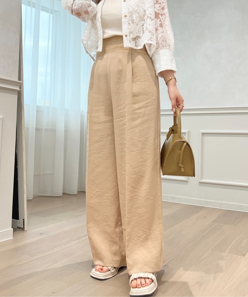 apres jour（アプレジュール）の「【セットアップ可能】ワイドパンツ【ZOZOTOWN限定アイテム】（その他パンツ・レディース・ブラック/ベージュ/ミント・X-LARGE/フリー）」の16枚目の写真