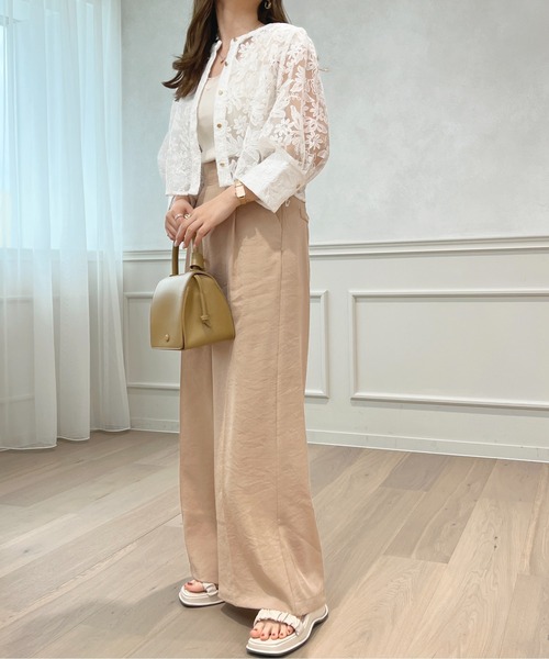 apres jour（アプレジュール）の「【セットアップ可能】ワイドパンツ【ZOZOTOWN限定アイテム】（その他パンツ・レディース・ブラック/ベージュ/ミント・X-LARGE/フリー）」の19枚目の写真