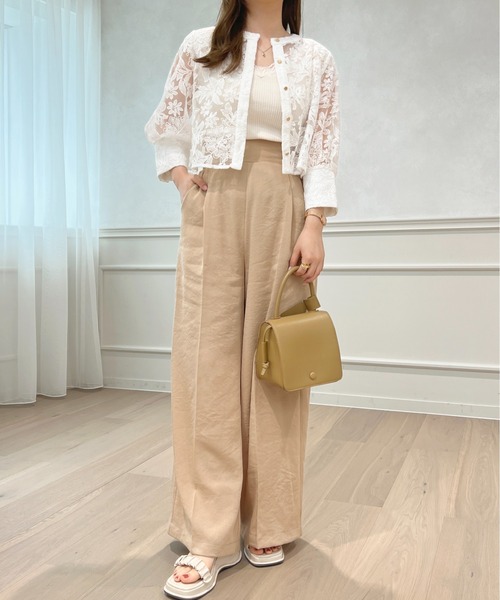 apres jour（アプレジュール）の「【セットアップ可能】ワイドパンツ【ZOZOTOWN限定アイテム】（その他パンツ・レディース・ブラック/ベージュ/ミント・X-LARGE/フリー）」の20枚目の写真