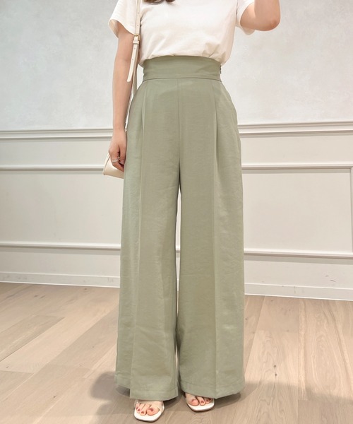 apres jour（アプレジュール）の「【セットアップ可能】ワイドパンツ【ZOZOTOWN限定アイテム】（その他パンツ・レディース・ブラック/ベージュ/ミント・X-LARGE/フリー）」の22枚目の写真