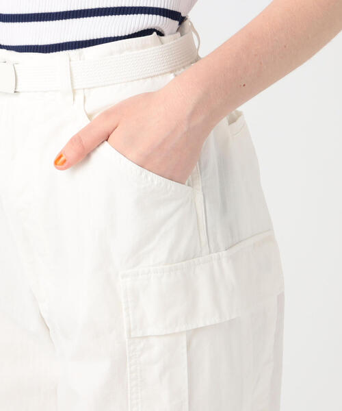 TOMORROWLAND （トゥモローランド）の「コットンリップストップ ミリタリーパンツ（カーゴパンツ・レディース・ホワイト・36/32）」の11枚目の写真