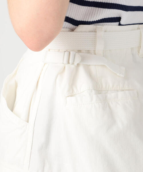 TOMORROWLAND （トゥモローランド）の「コットンリップストップ ミリタリーパンツ（カーゴパンツ・レディース・ホワイト・36/32）」の8枚目の写真